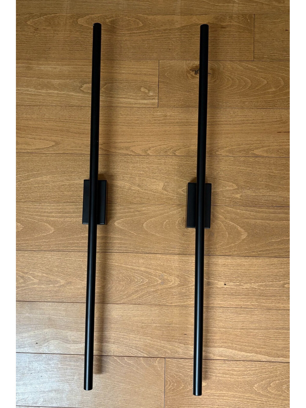 2 wall lights black LED warm white - ambiance lighting